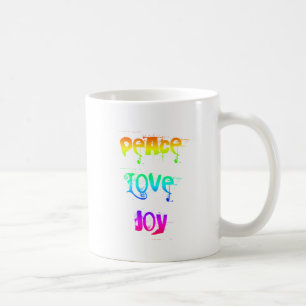 Caneca De Café Alegria do amor da paz