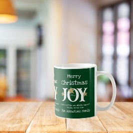Caneca De Café Alegria Feliz Natal, "Um Presente Para Você"