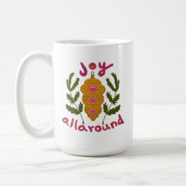 Caneca De Café Alegria por todo o Enfeites de natal