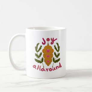 Caneca De Café Alegria por todo o Enfeites de natal
