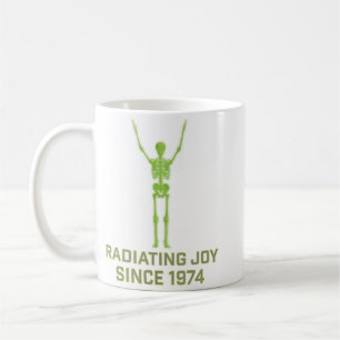 Caneca De Café Alegria Radiante desde 1974 Skeleton Rad Tech Humo