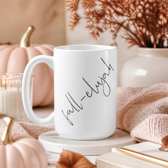Caneca De Café Alelujá do Outono (Hallelujah It's Fall) (Criador carregado)