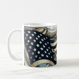 Caneca De Café Além das faixas e estrelas