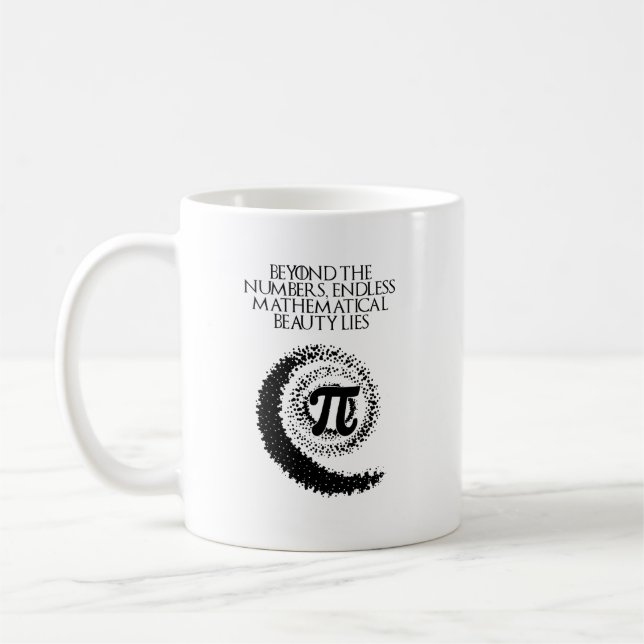 Caneca De Café Além dos Números Infinita Beleza Matemática (Esquerda)