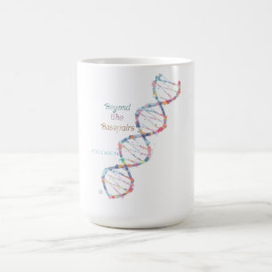 Caneca De Café ☕ além dos pares de bases   Clássico DNA Science