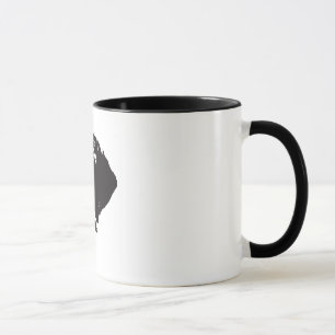 Caneca de café alemão do ponteiro de cabelos
