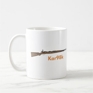 Caneca De Café Alemão WW2 Rifle Karabiner 98k