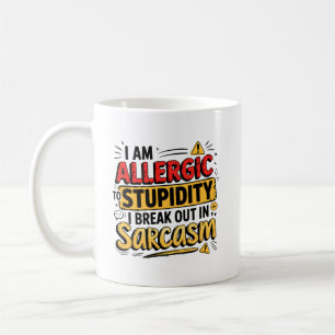Caneca De Café Alergia à Estupidez