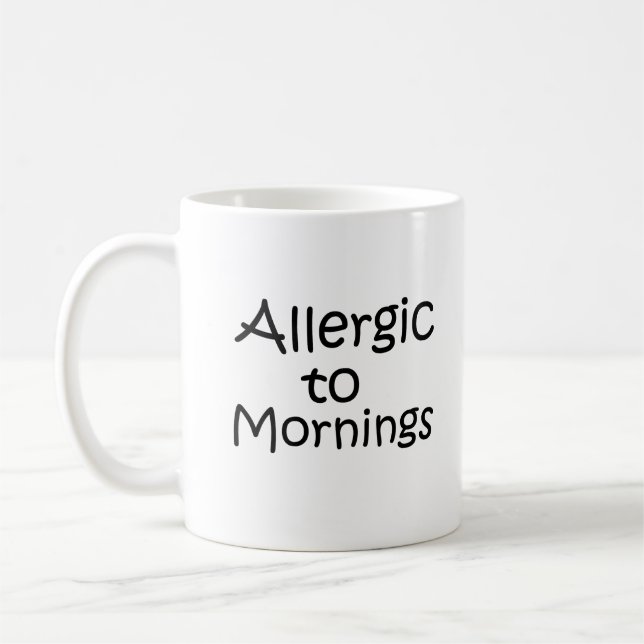 Caneca De Café Alergia à manhã (Esquerda)