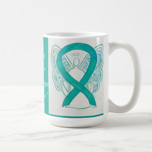 Caneca De Café Alergias à comida Sensibilização Ribbon Angel C