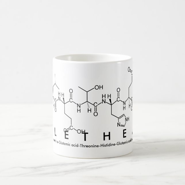 Caneca De Café Alethea peptide name mug (Centro)