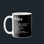 Caneca De Café ALEX Definição Nome Personalizado Funny Birthday G<br><div class="desc">ALEX Definição Nome Personalizado Funny Birthday Gift Idea</div>