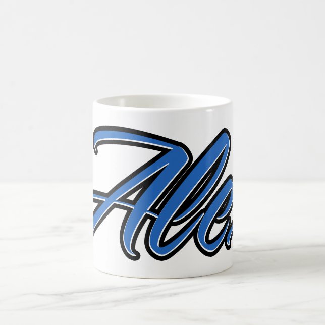 Caneca De Café Alex Vorname Name blue Tasse Kaffeetasse (Centro)