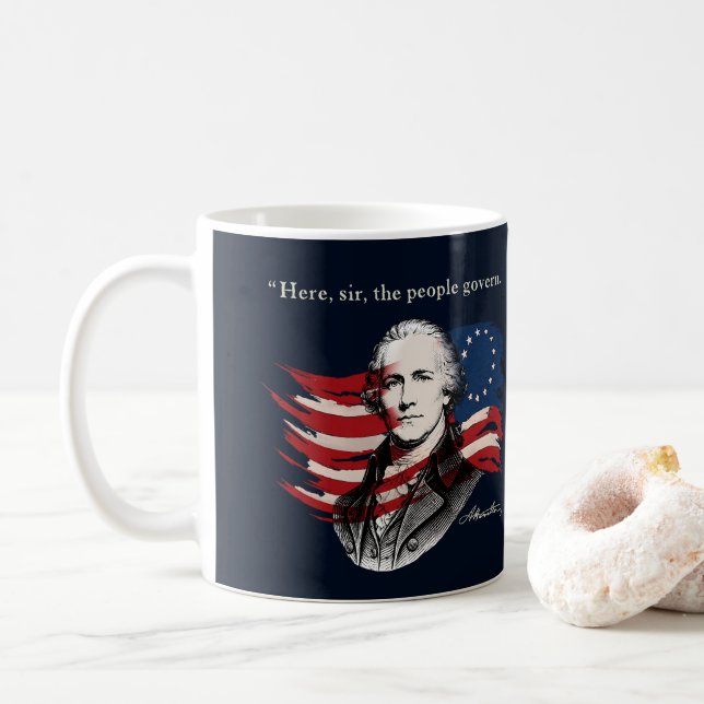 Caneca De Café Alexander Hamilton (Com Donut)