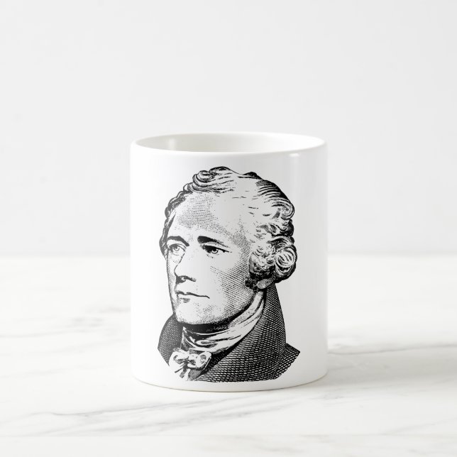 Caneca De Café Alexander Hamilton - gráfico do fundador (Centro)