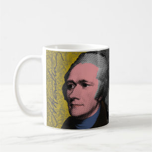 Caneca De Café Alexander Hamilton Pop Art Retrato