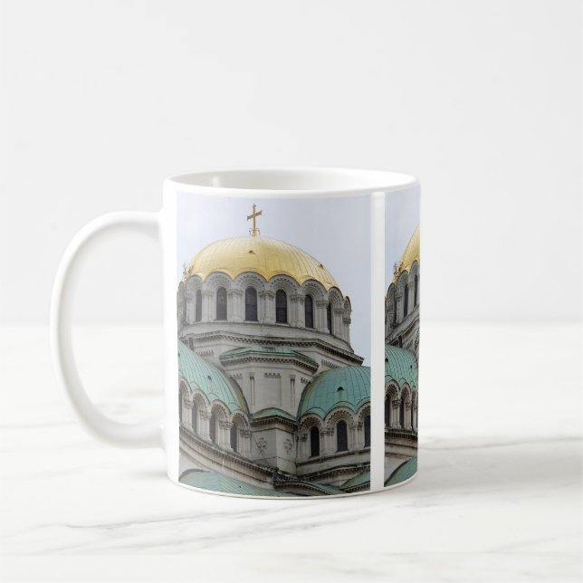 Caneca De Café Alexander Nevski Church, Sofia, Bulgária Mug (Esquerda)