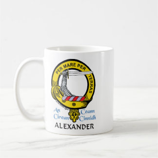 Caneca De Café ALEXANDER Scottish Clan Crest Mug