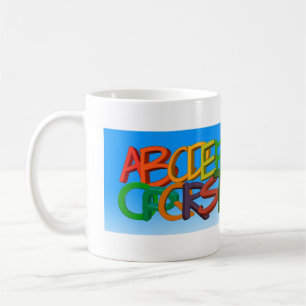 Caneca De Café Alfabeto