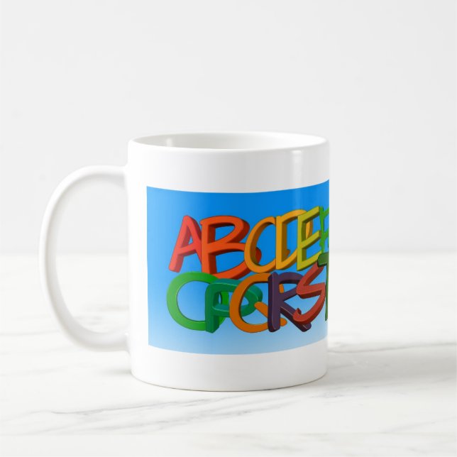 Caneca De Café Alfabeto (Esquerda)