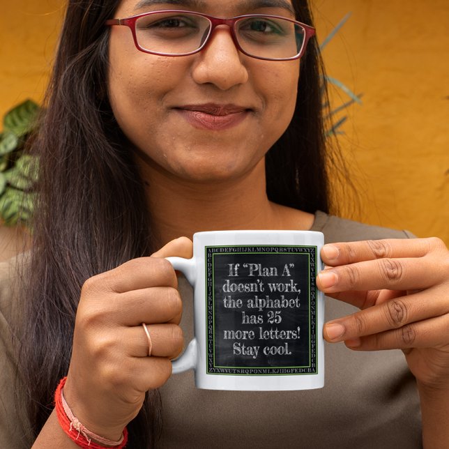Caneca De Café Alfabeto das Possibilidades (Criador carregado)