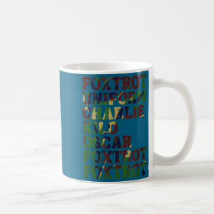 Caneca De Café Alfabeto Fonético Nato Militar Piolhos Exército Ta