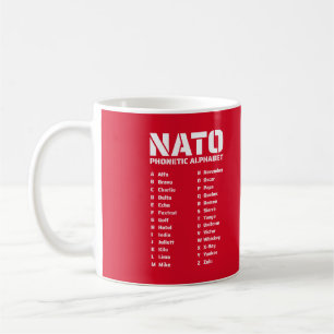 Caneca De Café Alfabeto Telefônico da OTAN Canadá
