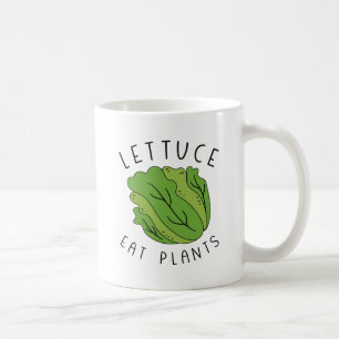 Caneca De Café Alface Coma Plantas