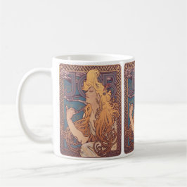 Caneca De Café Alfonse Mucha Job Art Nouveau mulher
