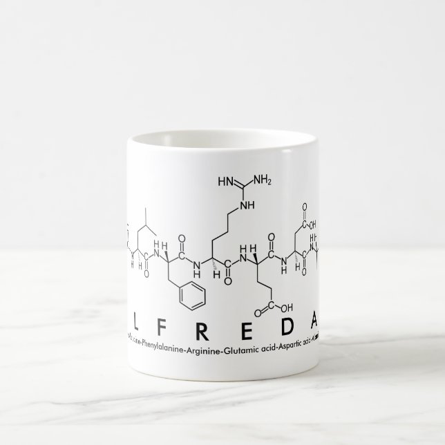 Caneca De Café Alfreda peptide name mug (Centro)