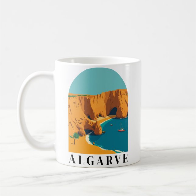 Caneca De Café Algarve, Portugal, Arte Retroativa Europeia (Esquerda)