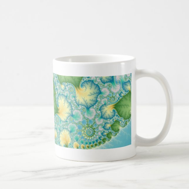 Caneca De Café Algas - Fractal (Direita)