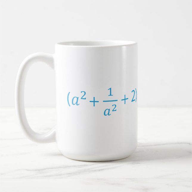 Caneca De Café Algebraic Identity a^2 + 1 a^2 + 2 - 2  Math Equat (Esquerda)