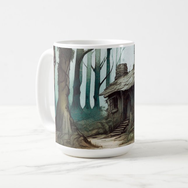 Caneca De Café Algodão Florestal Encantado (Frente Esquerda)