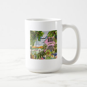 Caneca De Café Algodão rosa perto da baía I