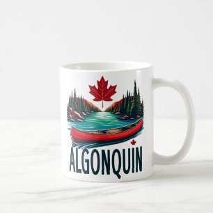 Caneca De Café Algonquin Provincial Park Red Canoe