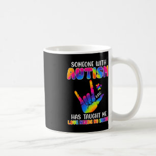 Caneca De Café Alguém Com Autismo Me Ensinou Conscientização Sobr