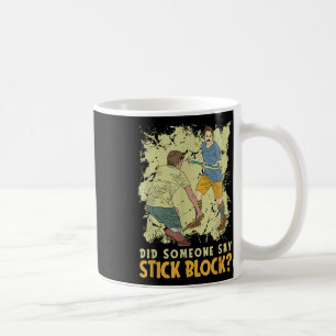 Caneca De Café Alguém Disse Bloqueio de Pau - Jogador de Hóquei d