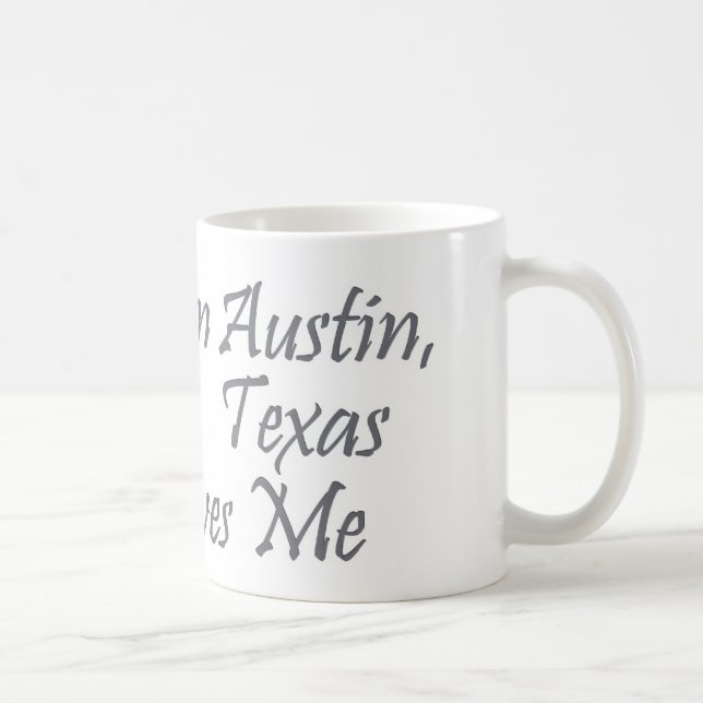 Caneca De Café Alguém em Austin, Texas ama-me (Direita)