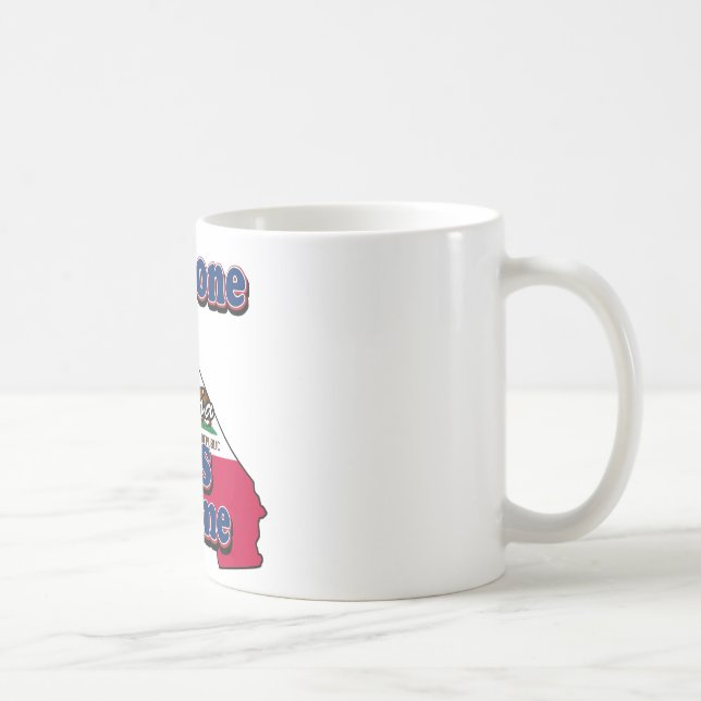 Caneca De Café Alguém em Califórnia ama-me (Direita)