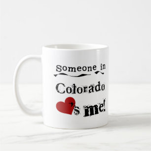 Caneca De Café Alguém em Colorado ama-me