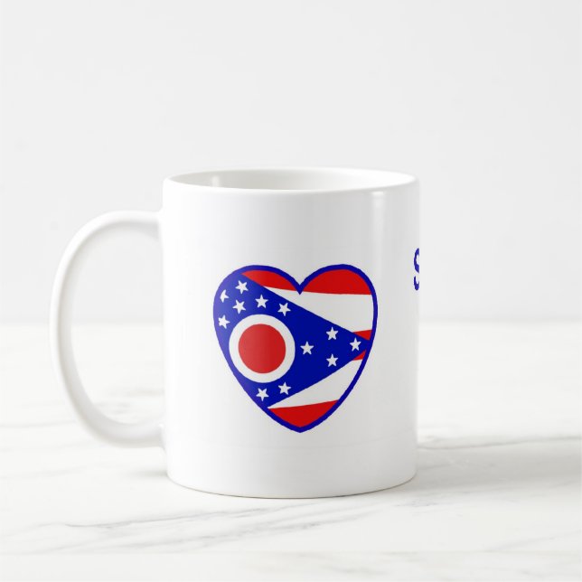 Caneca De Café Alguém em Ohio ama-me (Esquerda)