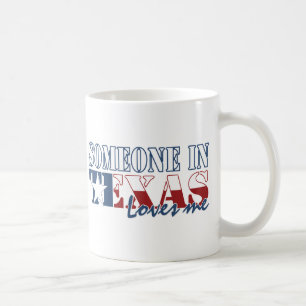 Caneca De Café Alguém em Texas ama-me