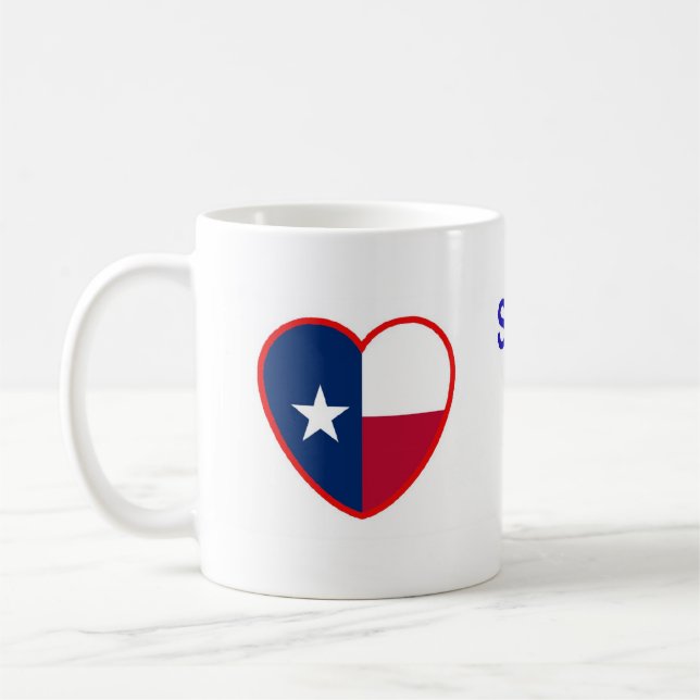 Caneca De Café Alguém em Texas ama-me (Esquerda)