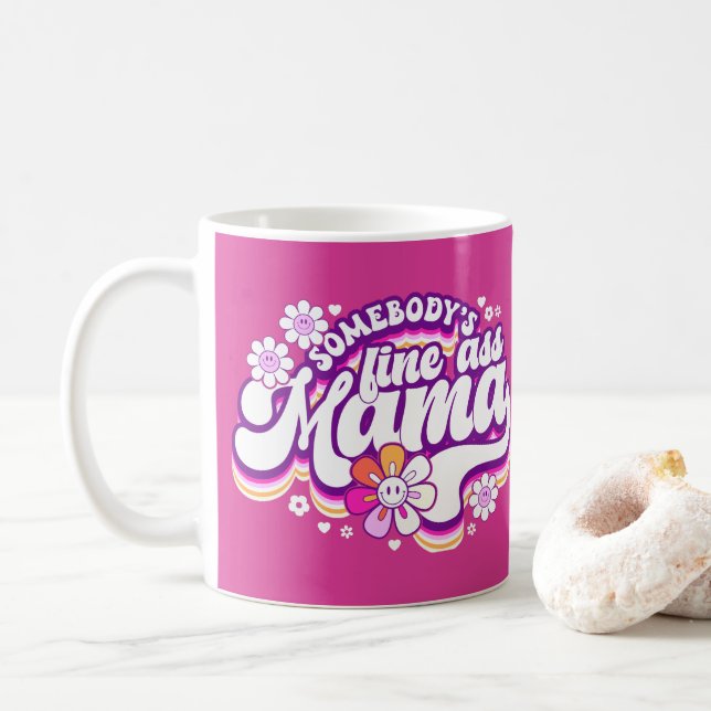 Caneca De Café Alguém está bem, mamãe. (Com Donut)