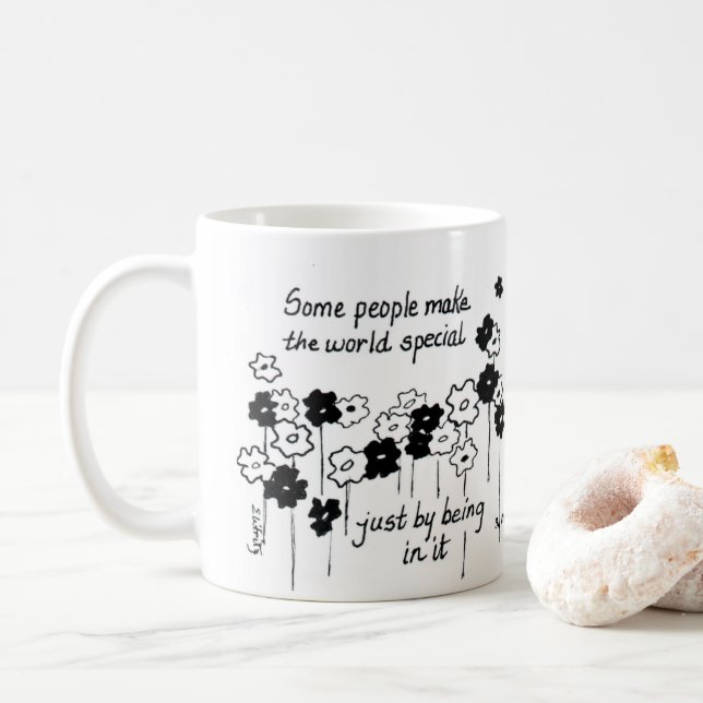 Caneca De Café Algumas Pessoas fazem o mundo especial (Com Donut)