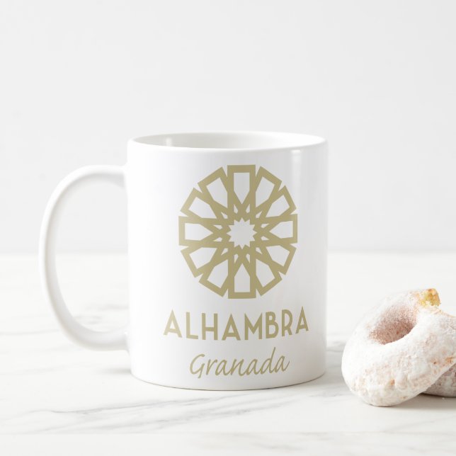 Caneca De Café Alhambra Granada 1 (Com Donut)