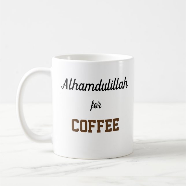 Caneca De Café Alhamdulillah para o café (Esquerda)