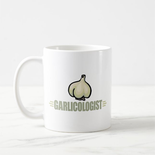 Caneca De Café Alho Engraçado (Esquerda)