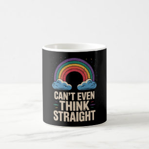 Caneca De Café Aliado do Orgulho Gay LGBTQ Não Consegue Nem Pensa